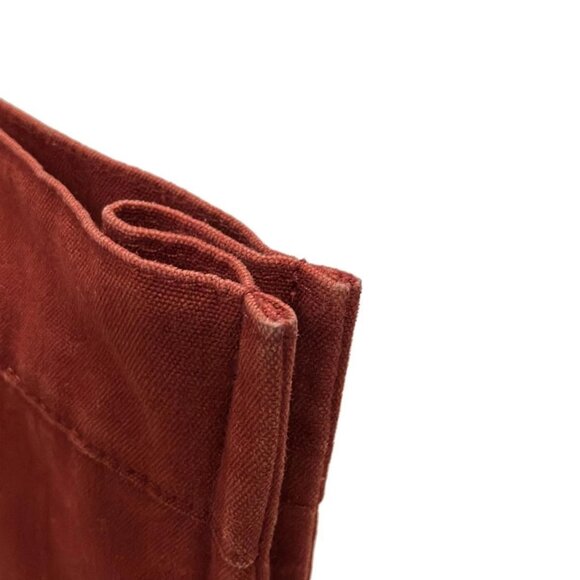 Auth HERMES Fourre Tout Tote PM - Red Canvas Tote Bag - Picture 10 of 11